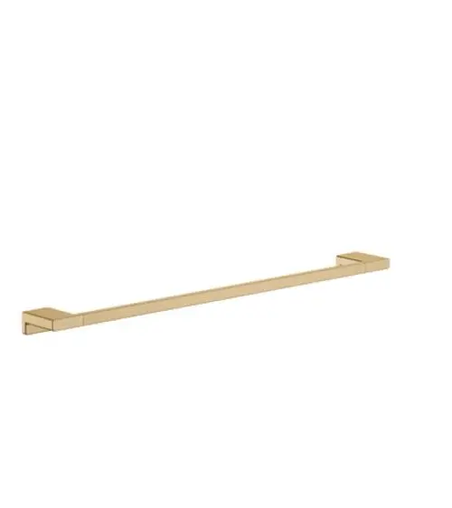 Hansgrohe Handtuchhalter in der Farbe gebürstetes Bronze, rechteckige Form mit zwei seitlichen Halterungen.